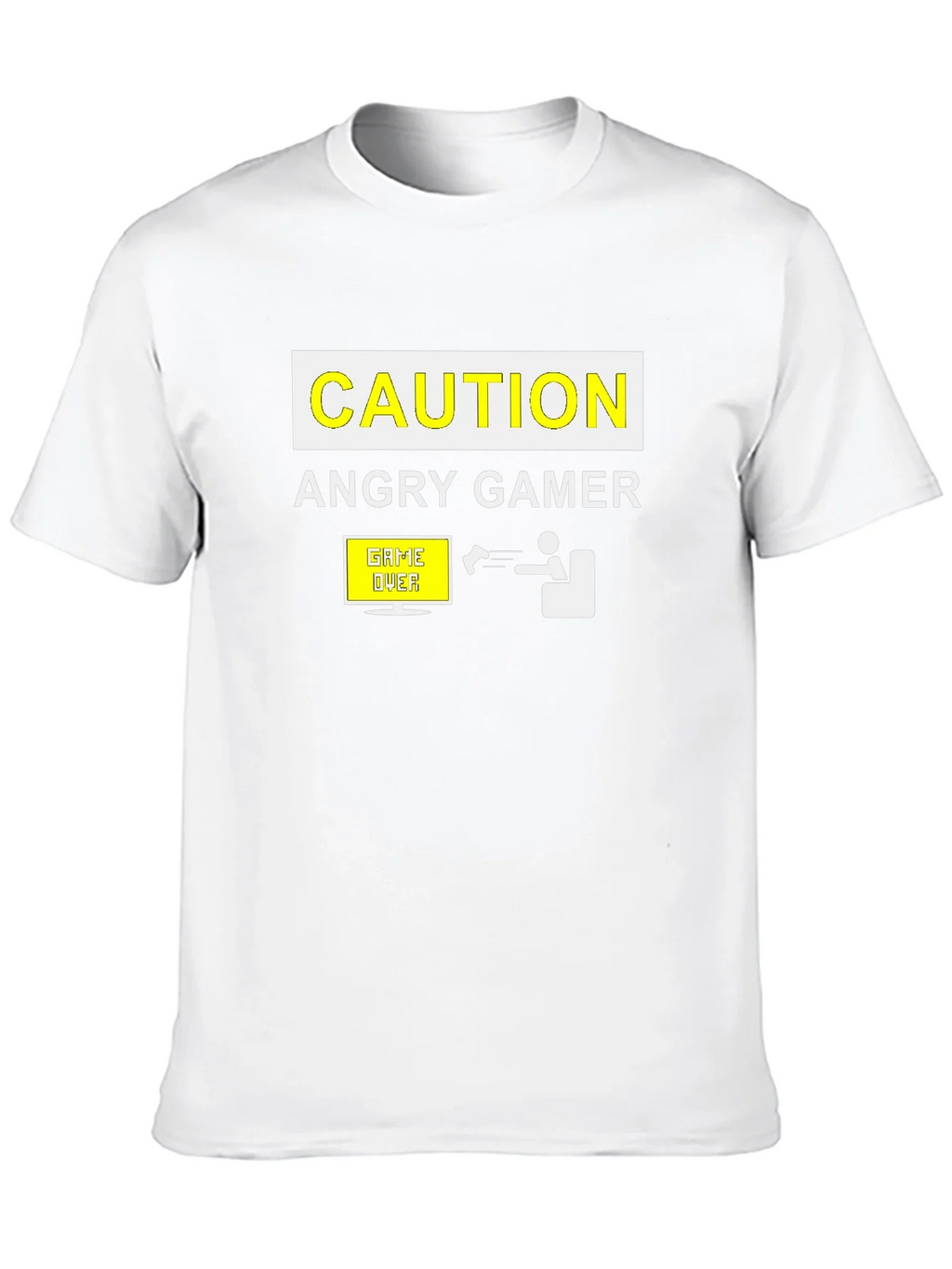 Angry Gamer Caution T-Shirt: Funny Video Game Tee product image 12