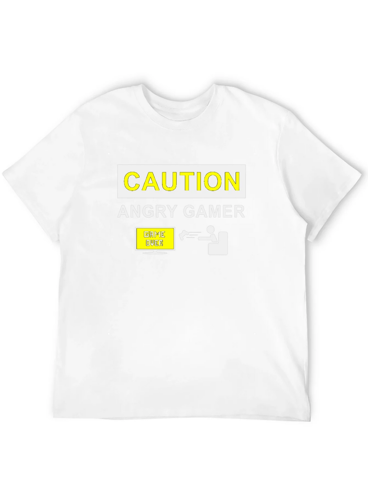 Angry Gamer Caution T-Shirt: Funny Video Game Tee product image 3