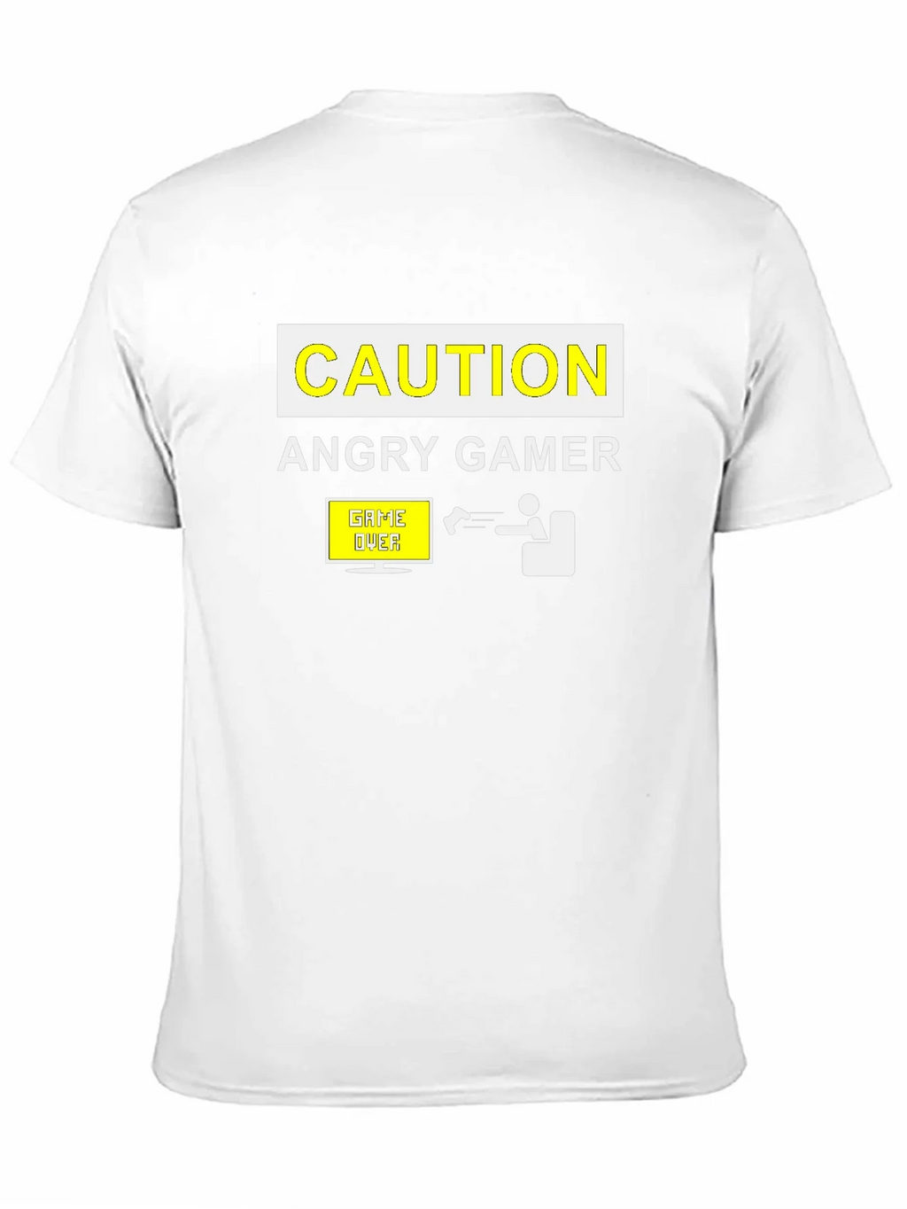 Angry Gamer Caution T-Shirt: Funny Video Game Tee product image 2