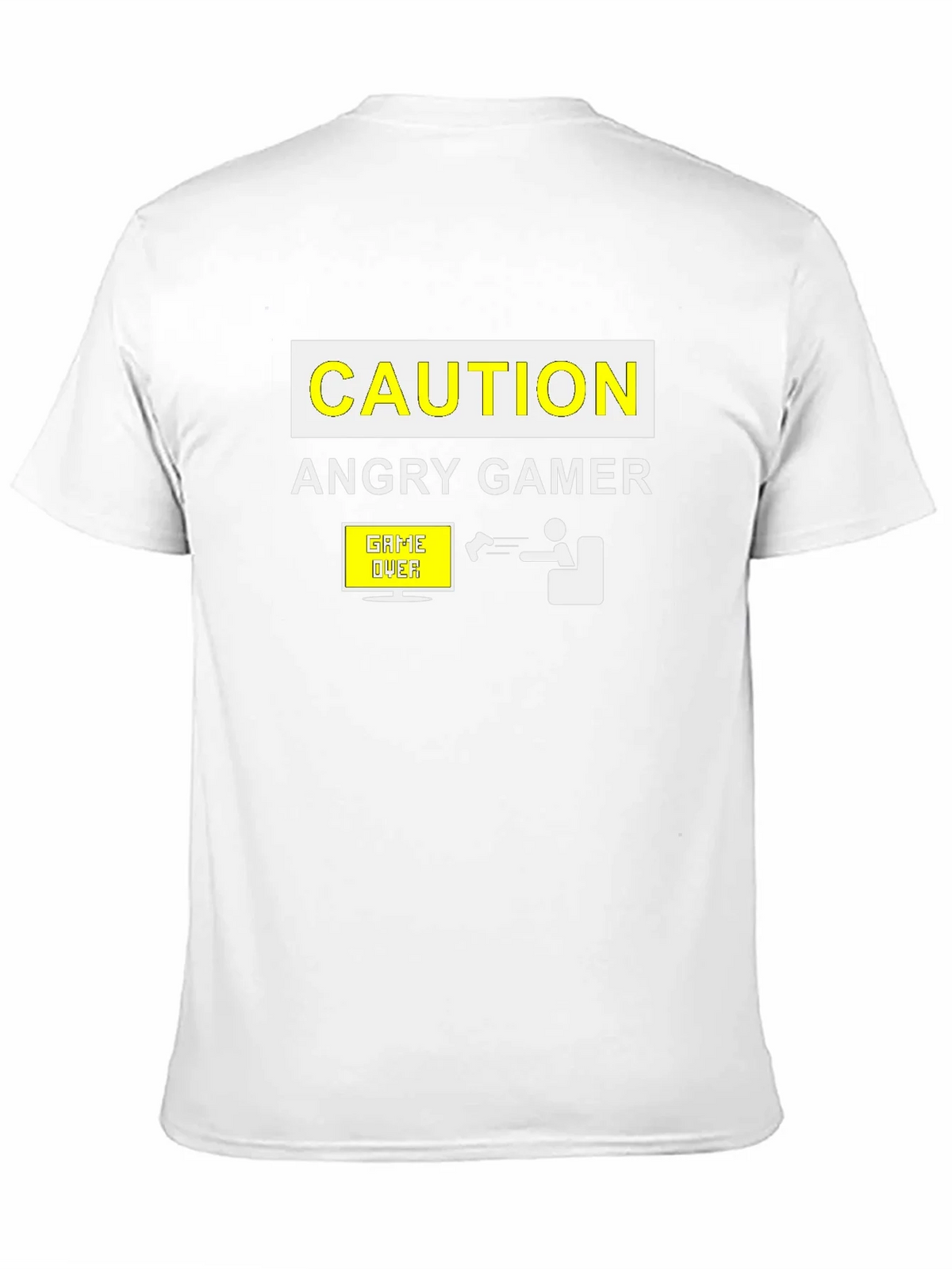 Angry Gamer Caution T-Shirt: Funny Video Game Tee product image 2
