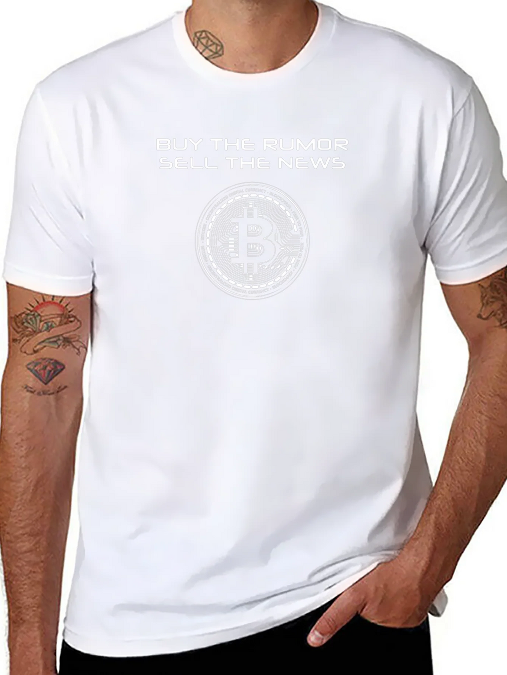 Bitcoin Crypto T-Shirt - Buy the Rumor Sell News product image 7