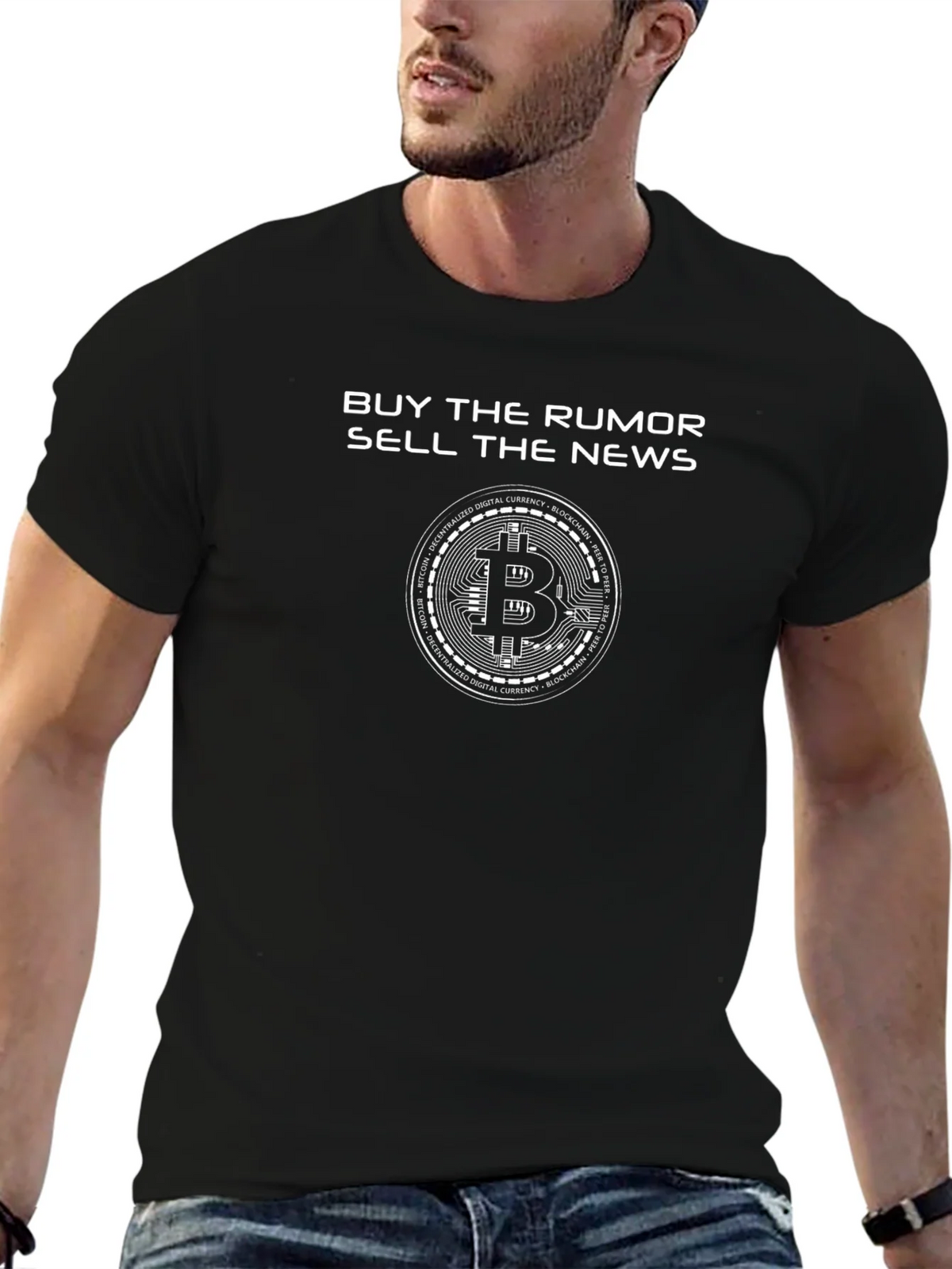 Bitcoin Crypto T-Shirt - Buy the Rumor Sell News product image 6