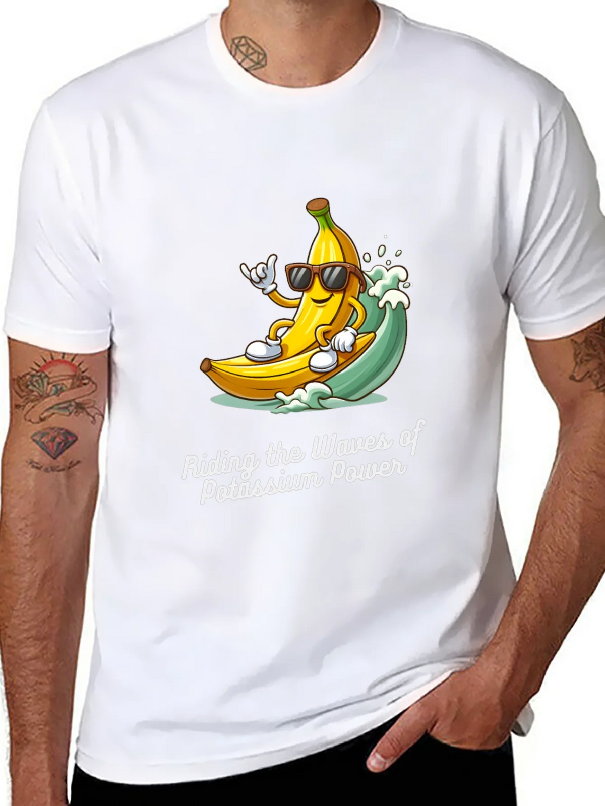 Riding the Waves Potassium Power T-Shirt product image 7