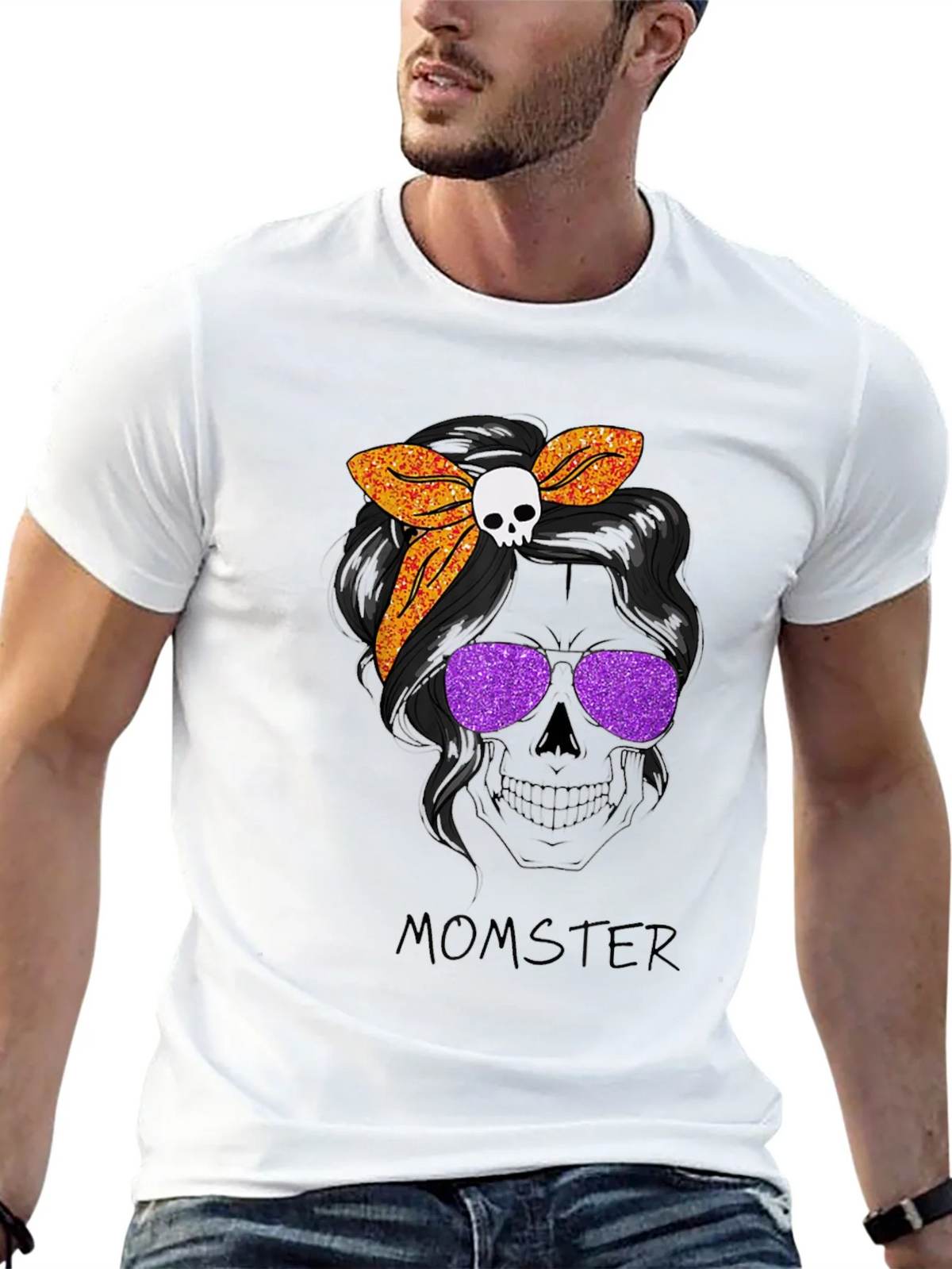 Momster Halloween Graphic Tee product image 4