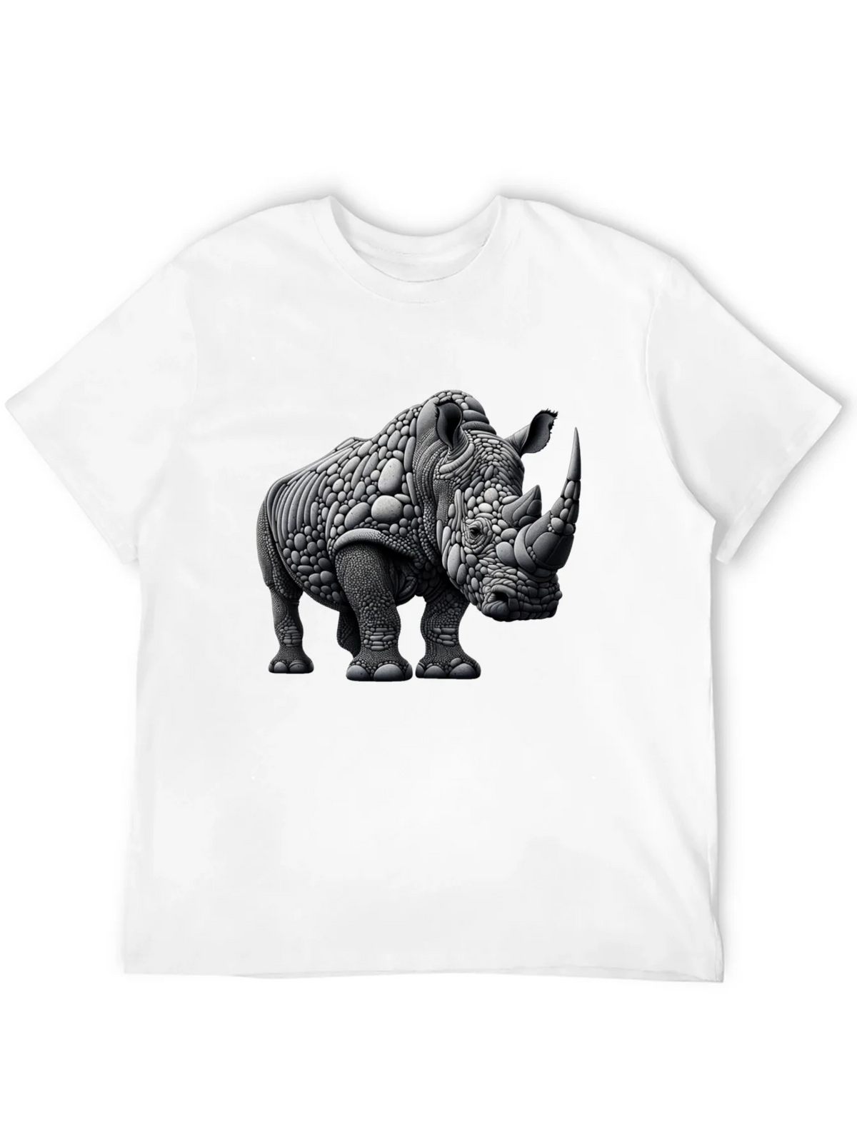 Abstract Rhinoceros Graphic Tee - Black product image 3