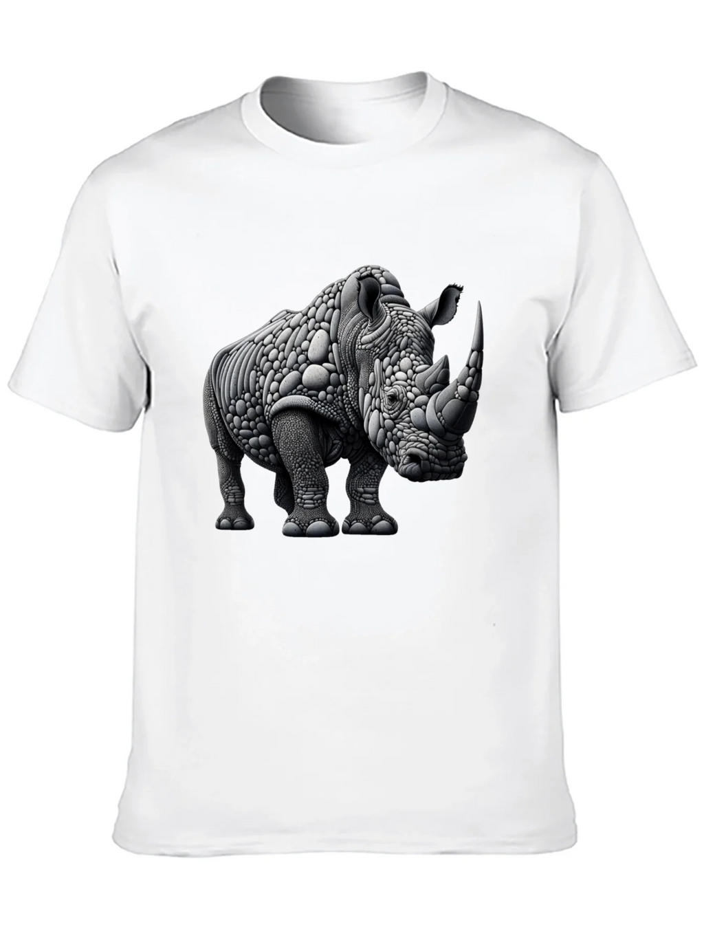 Abstract Rhinoceros Graphic Tee - Black product image 12