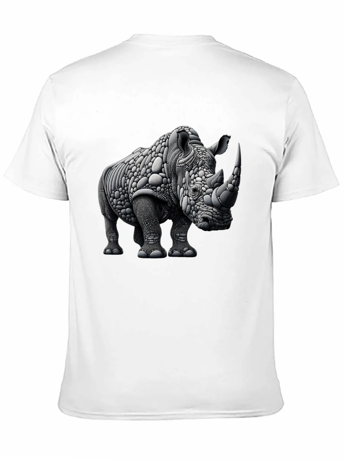 Abstract Rhinoceros Graphic Tee - Black product image 2