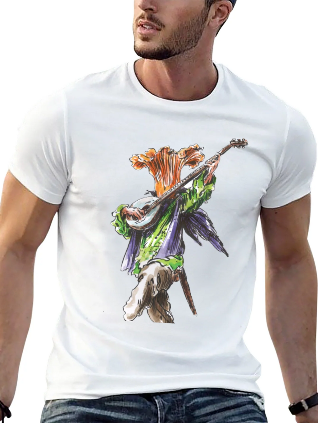 Floral Bard Graphic Tee - Black Cotton product image 12