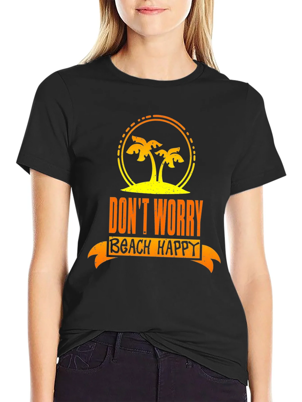 Dont Worry Beach Happy Graphic T-Shirt product image 2