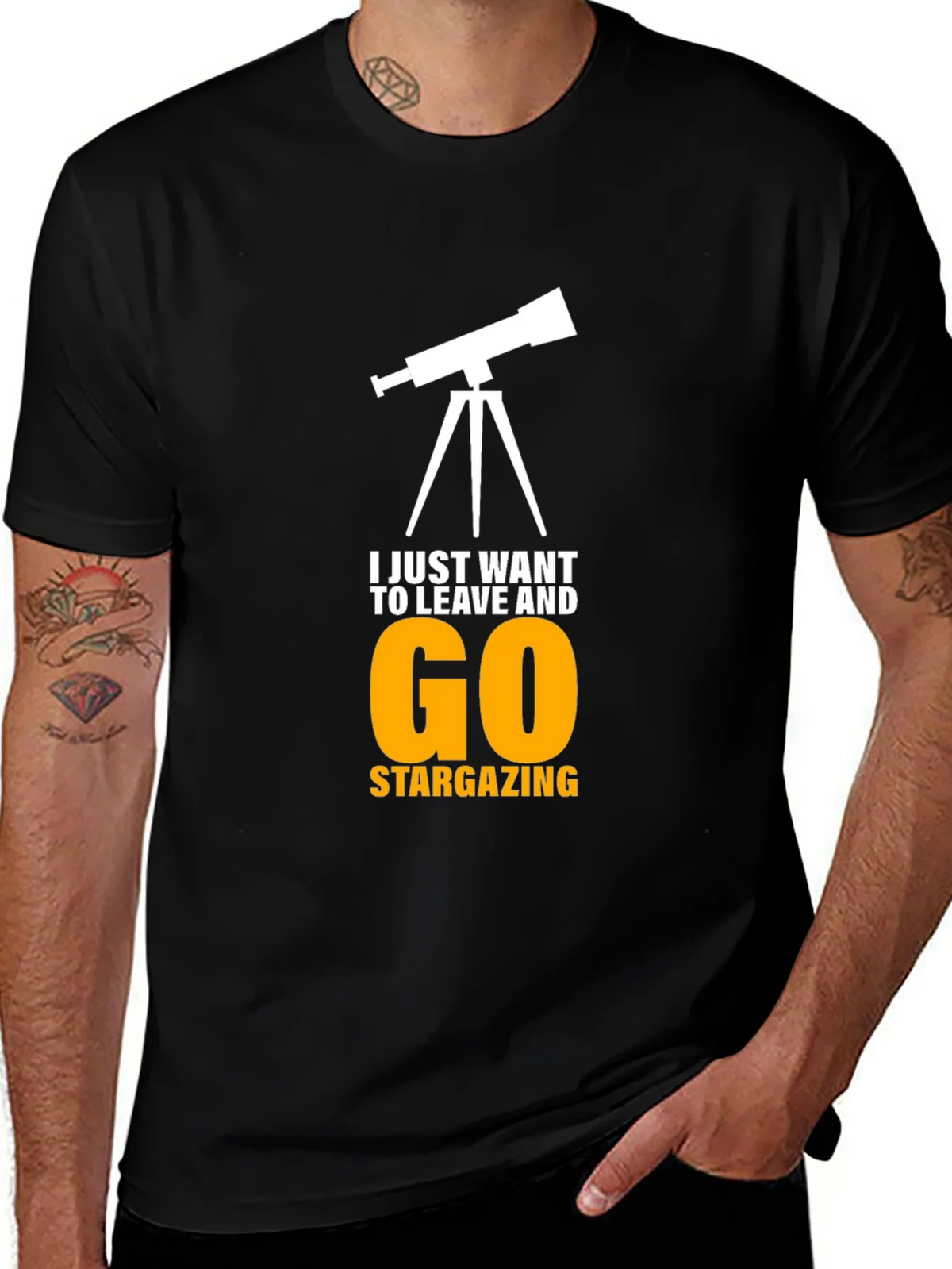 Stargazing T-Shirt - Leave and Go Design product image 1
