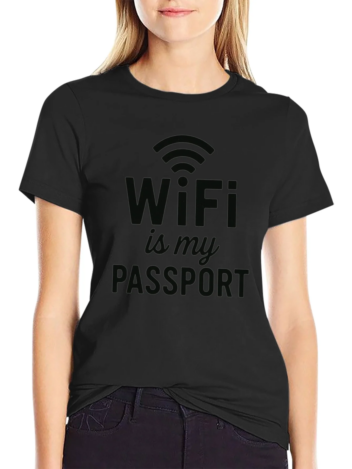 WiFi is My Passport T-Shirt - Novelty Design product image 2