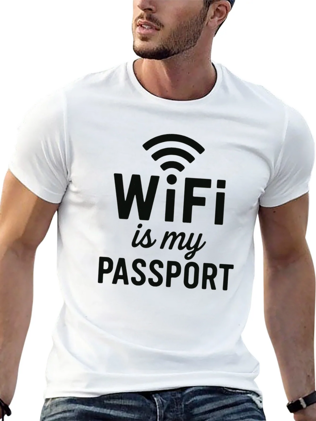 WiFi is My Passport T-Shirt - Novelty Design product image 12