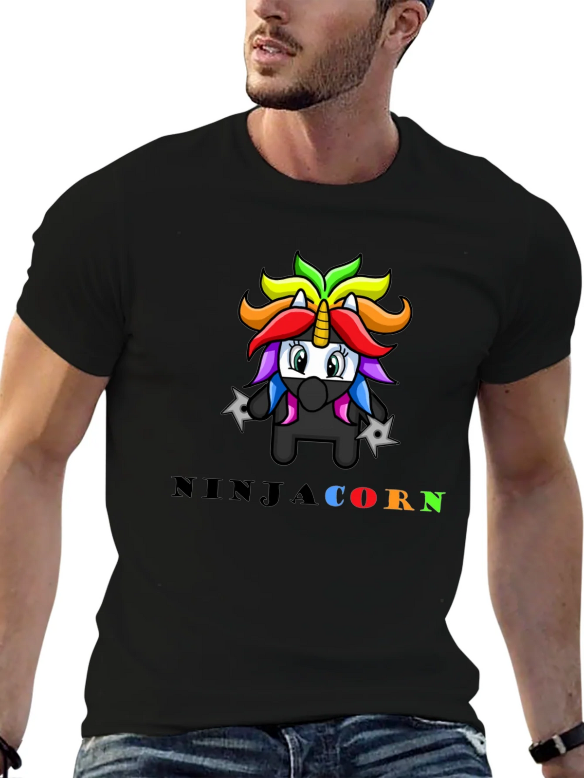 Ninja Unicorn Graphic T-Shirt product image 9