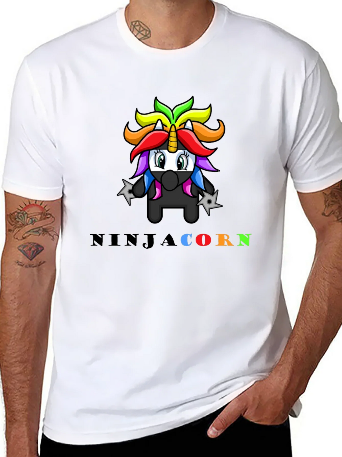 Ninja Unicorn Graphic T-Shirt product image 10