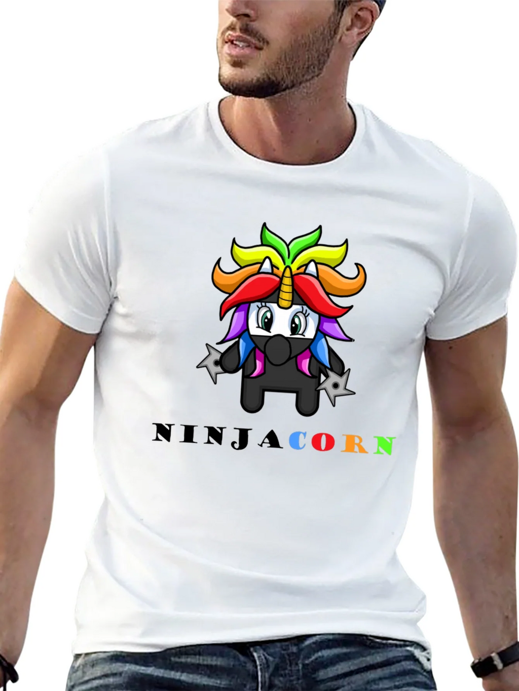 Ninja Unicorn Graphic T-Shirt product image 4
