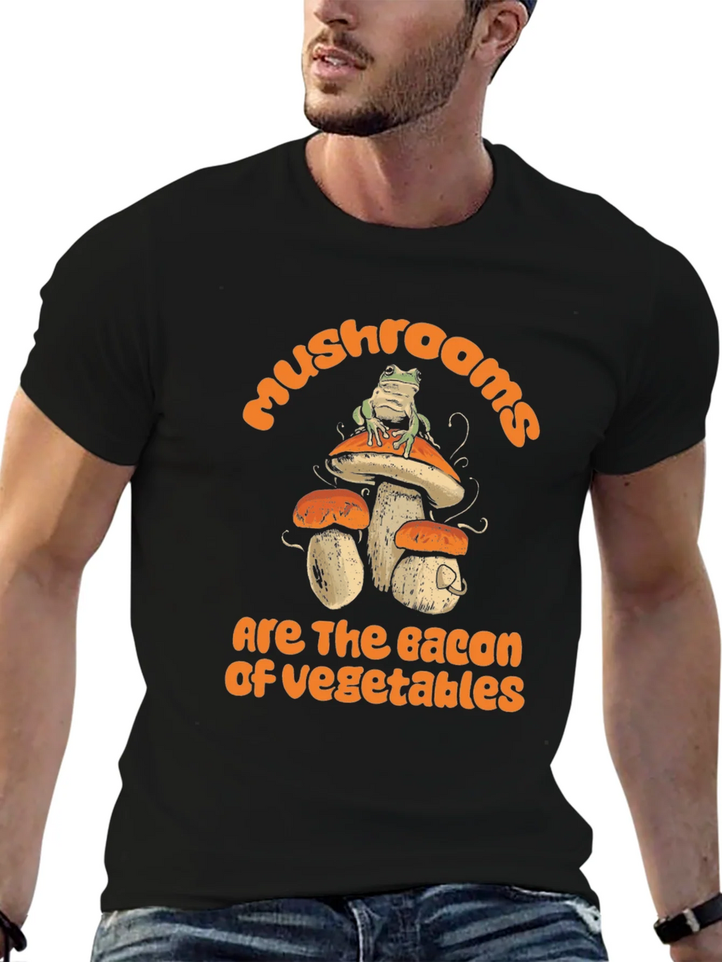 Mushroom Bacon of Vegetables Graphic Tee product image 9