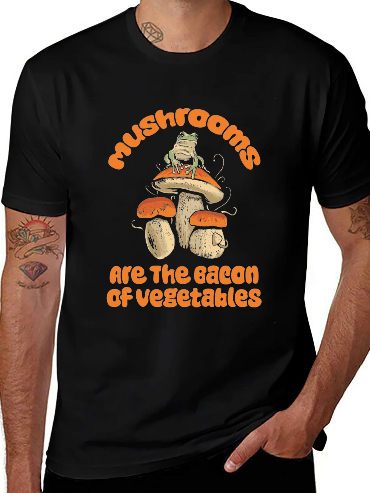Mushroom Bacon of Vegetables Graphic Tee product image 1