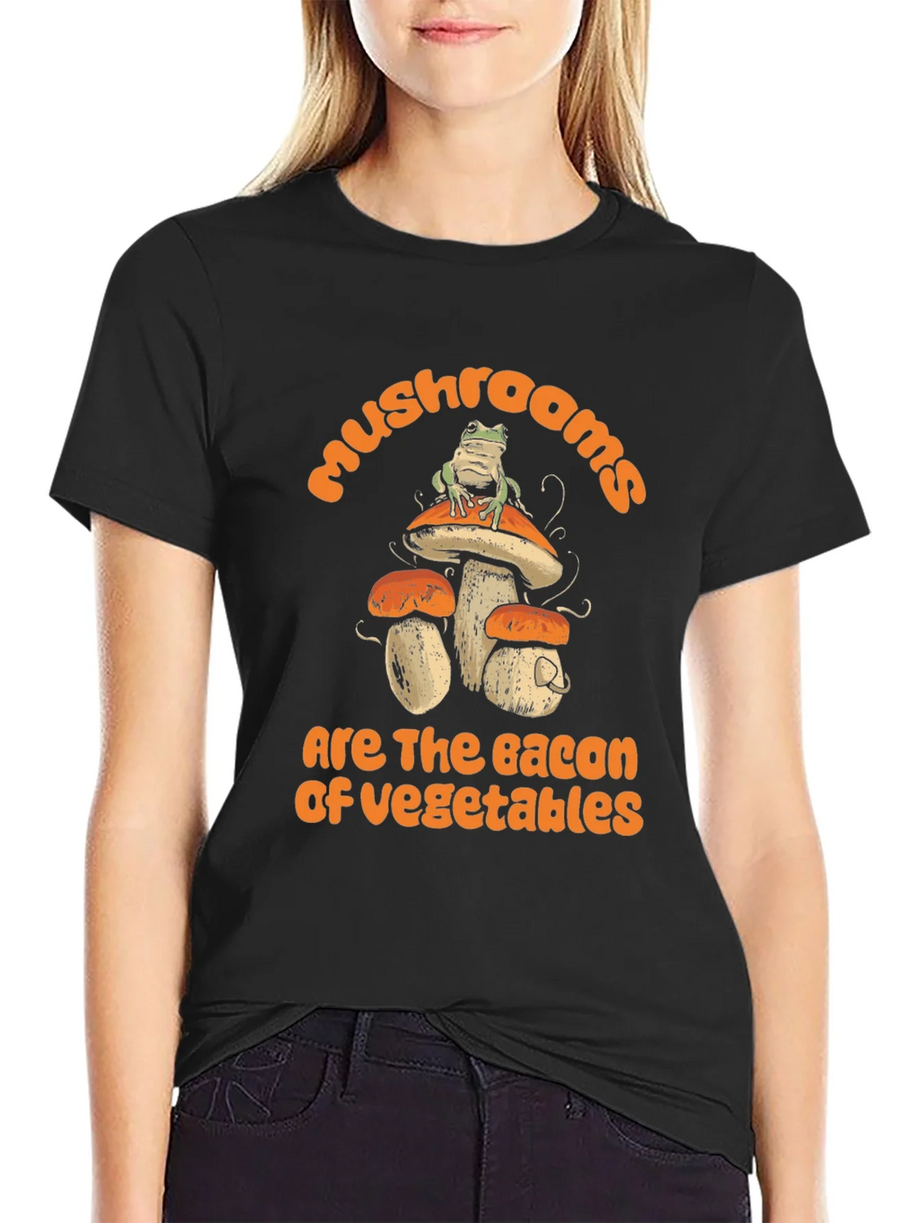 Mushroom Bacon of Vegetables Graphic Tee product image 5
