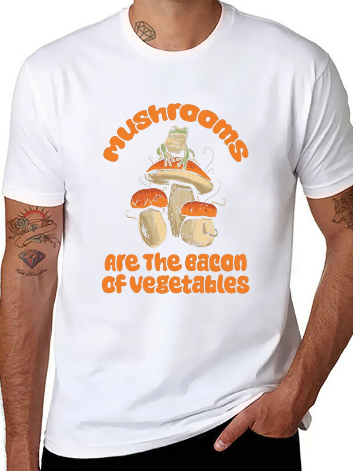 Mushroom Bacon of Vegetables Graphic Tee product image 10