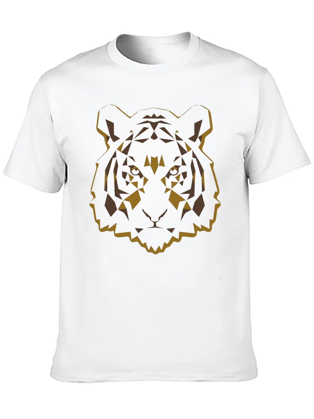 Geometric Tiger Graphic Tee - Black Cotton Blend product image 12