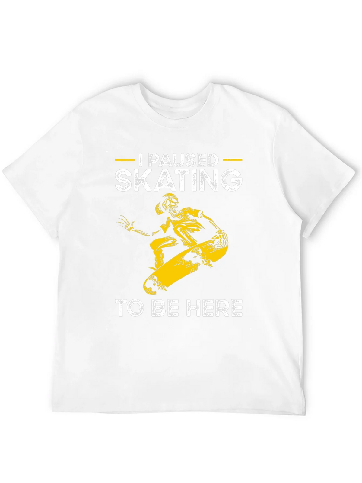 I Paused Skating T-Shirt - Funny Skateboarder Tee product image 3