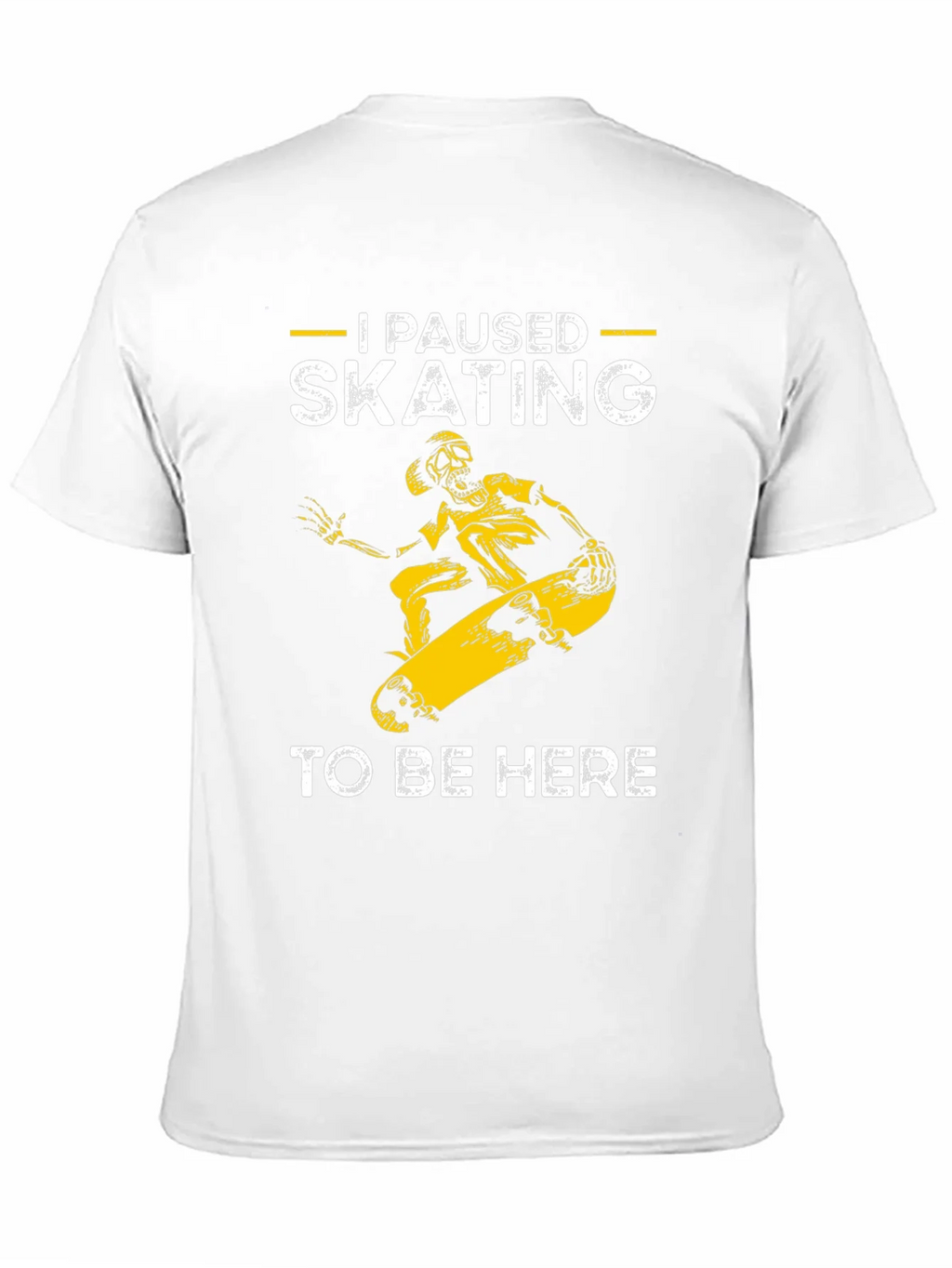 I Paused Skating T-Shirt - Funny Skateboarder Tee product image 2
