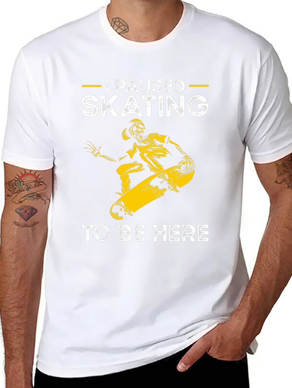 I Paused Skating T-Shirt - Funny Skateboarder Tee product image 10