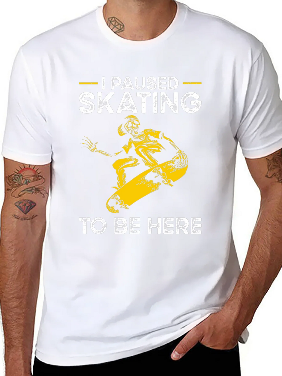 I Paused Skating T-Shirt - Funny Skateboarder Tee product image 10