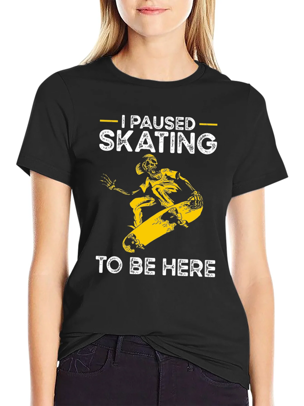 I Paused Skating T-Shirt - Funny Skateboarder Tee product image 5