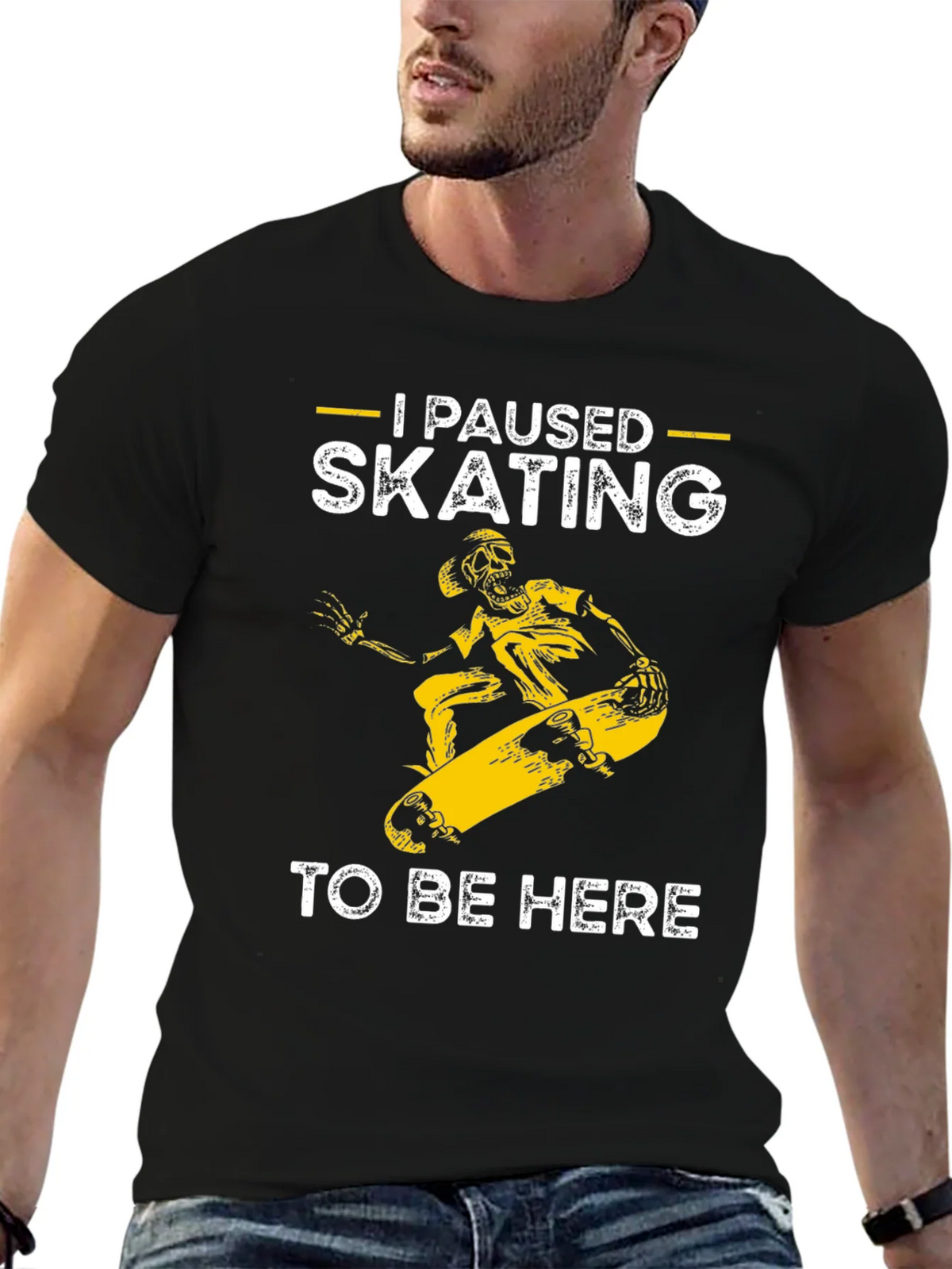 I Paused Skating T-Shirt - Funny Skateboarder Tee product image 9