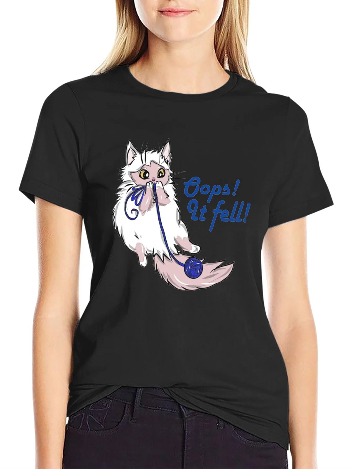 Oops! Cat Fell T-Shirt product image 2