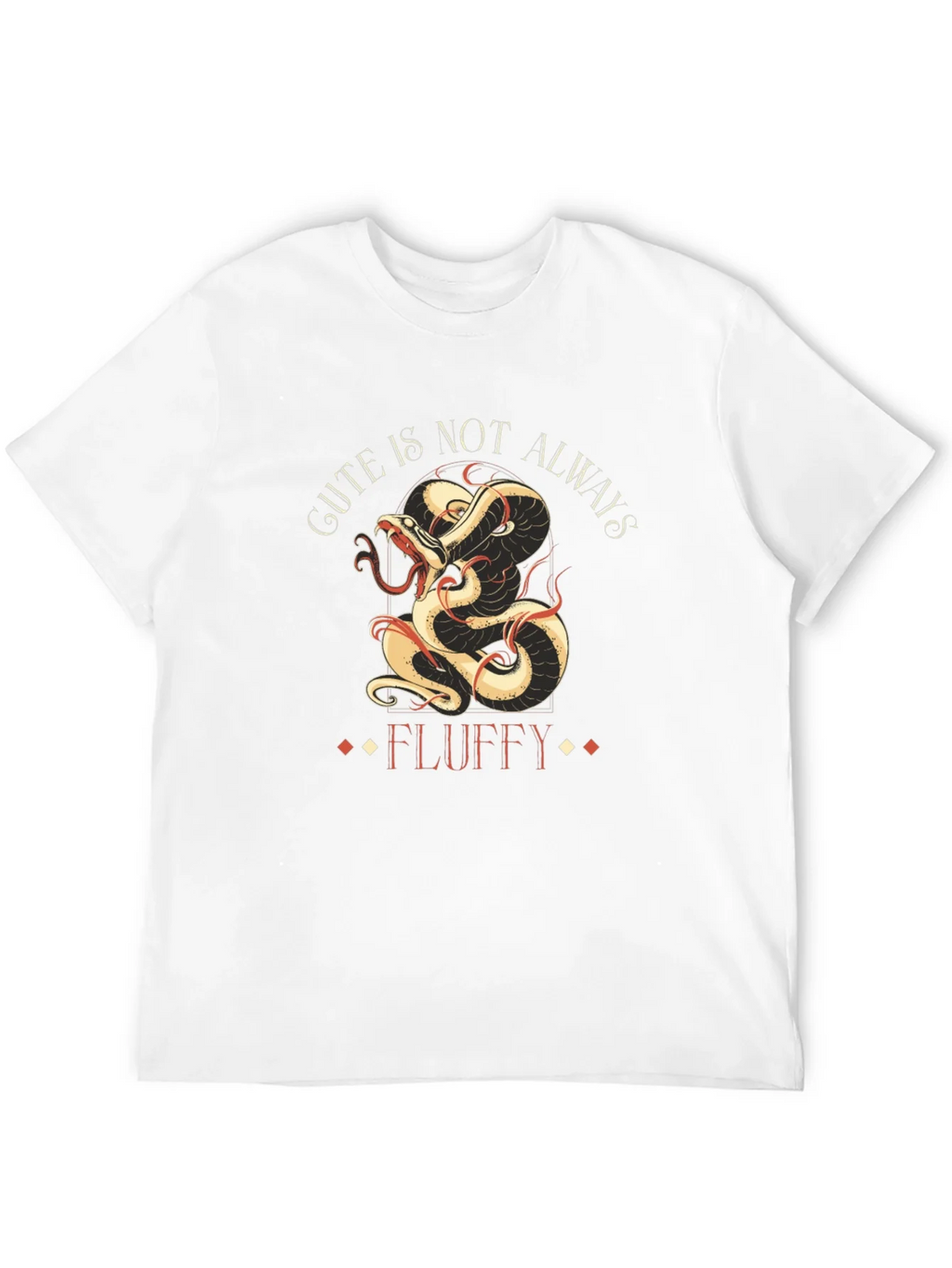 Gute is Not Always Fluffy T-Shirt - Dragon Snake Design product image 11