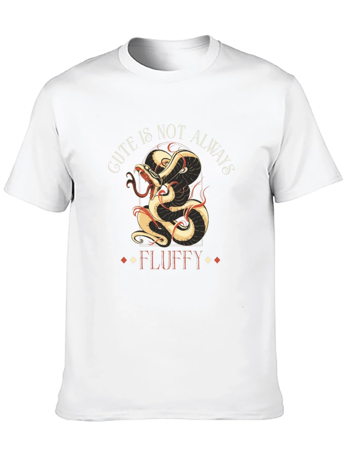 Gute is Not Always Fluffy T-Shirt - Dragon Snake Design product image 9