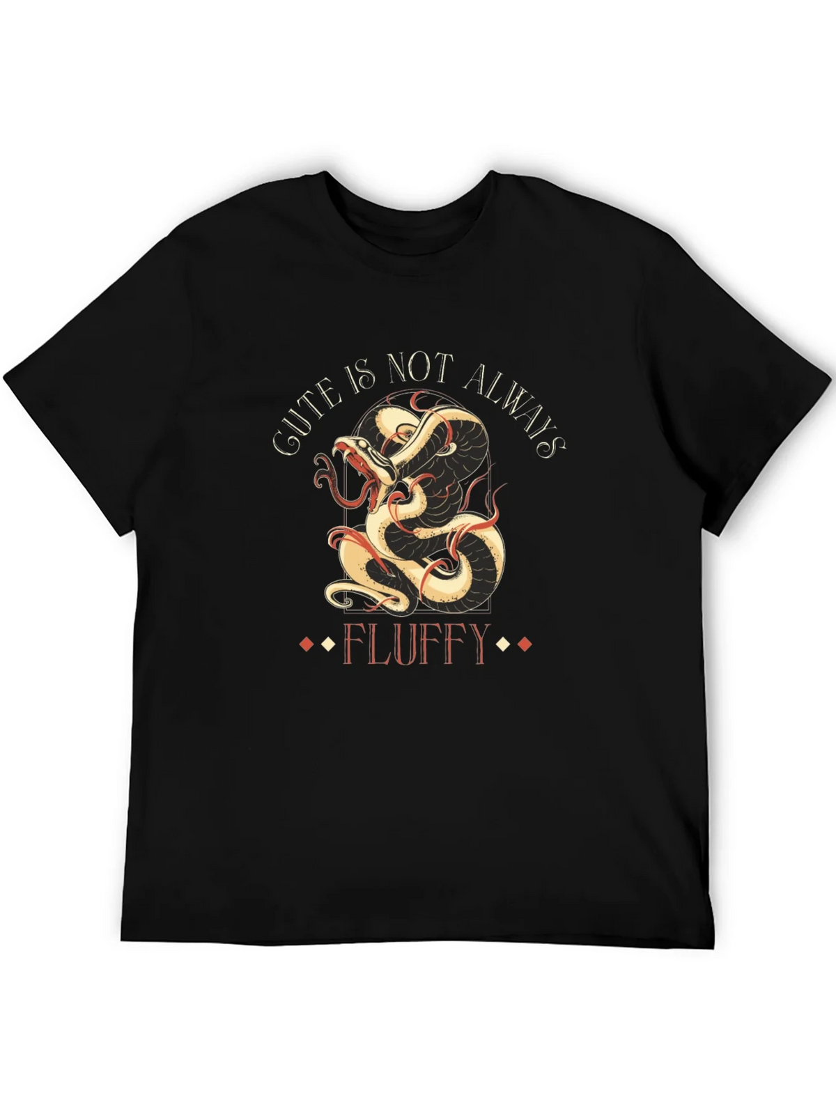 Gute is Not Always Fluffy T-Shirt - Dragon Snake Design product image 5