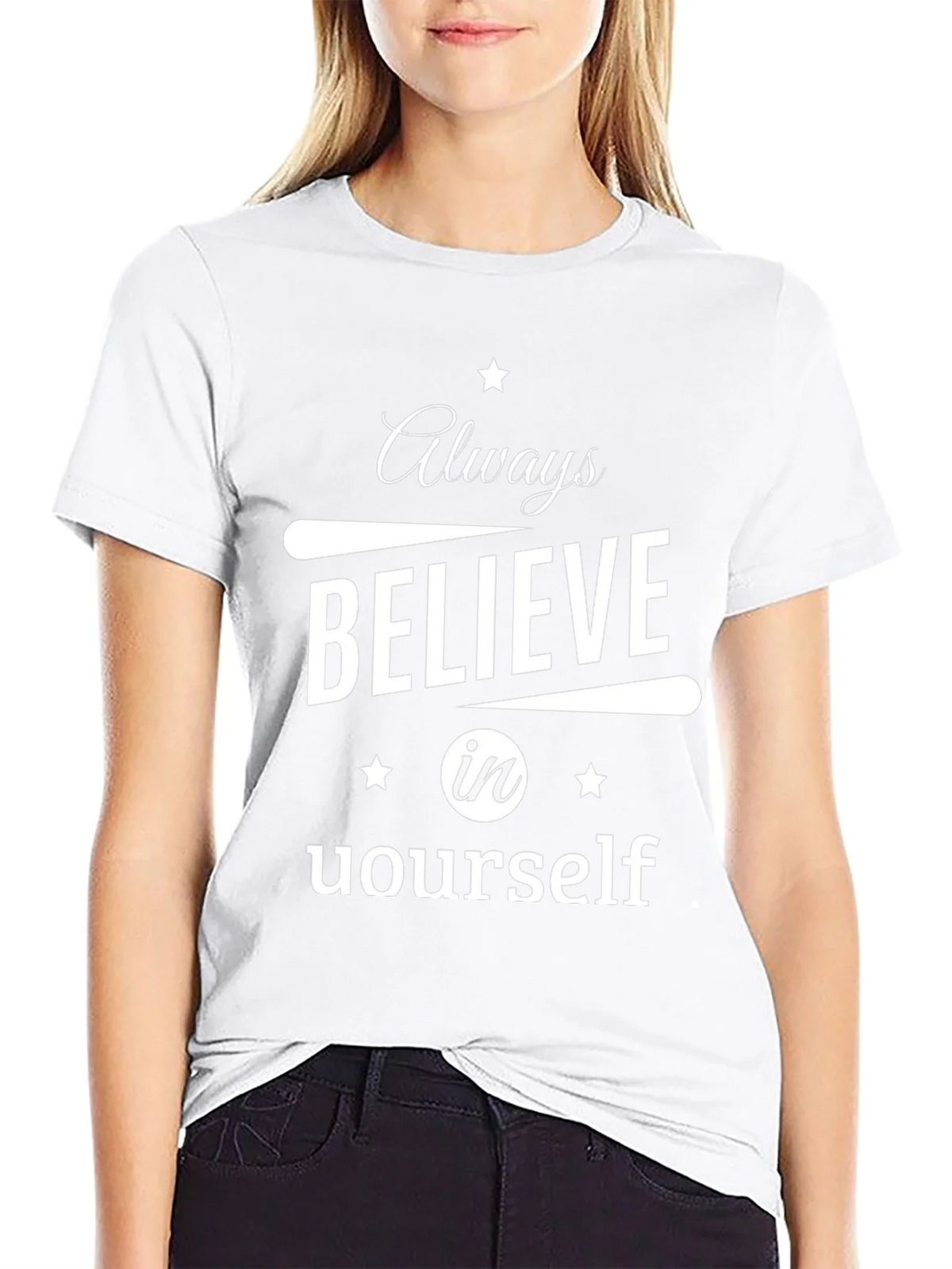 Always Believe in Yourself Black T-Shirt product image 8
