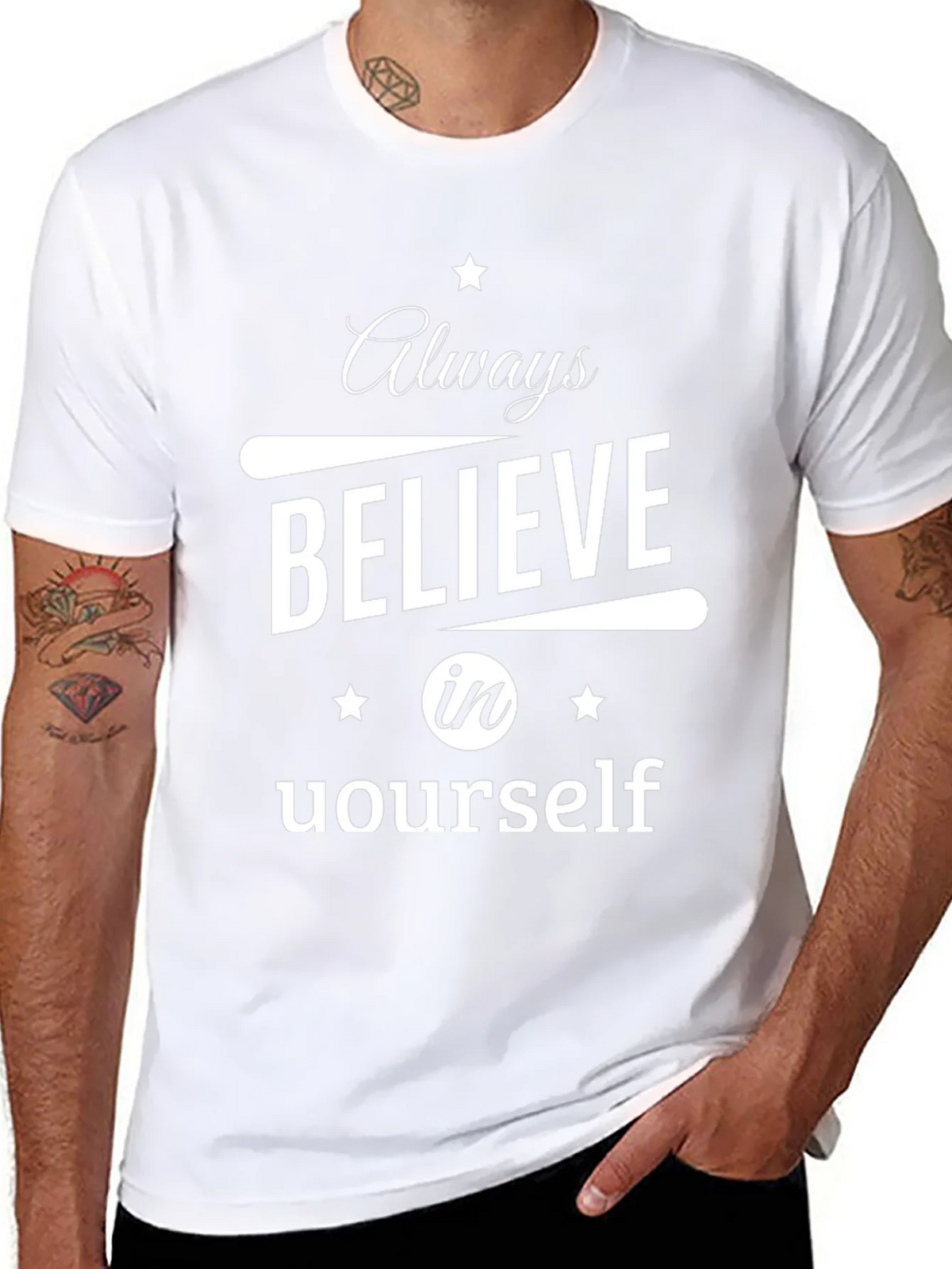 Always Believe in Yourself Black T-Shirt product image 7