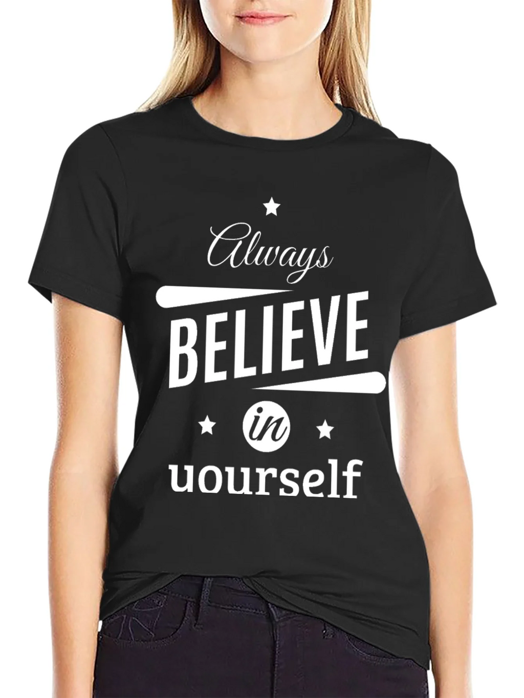 Always Believe in Yourself Black T-Shirt product image 2