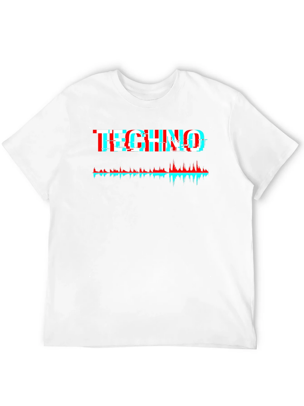 Techno Glitch Graphic Tee - Black product image 11