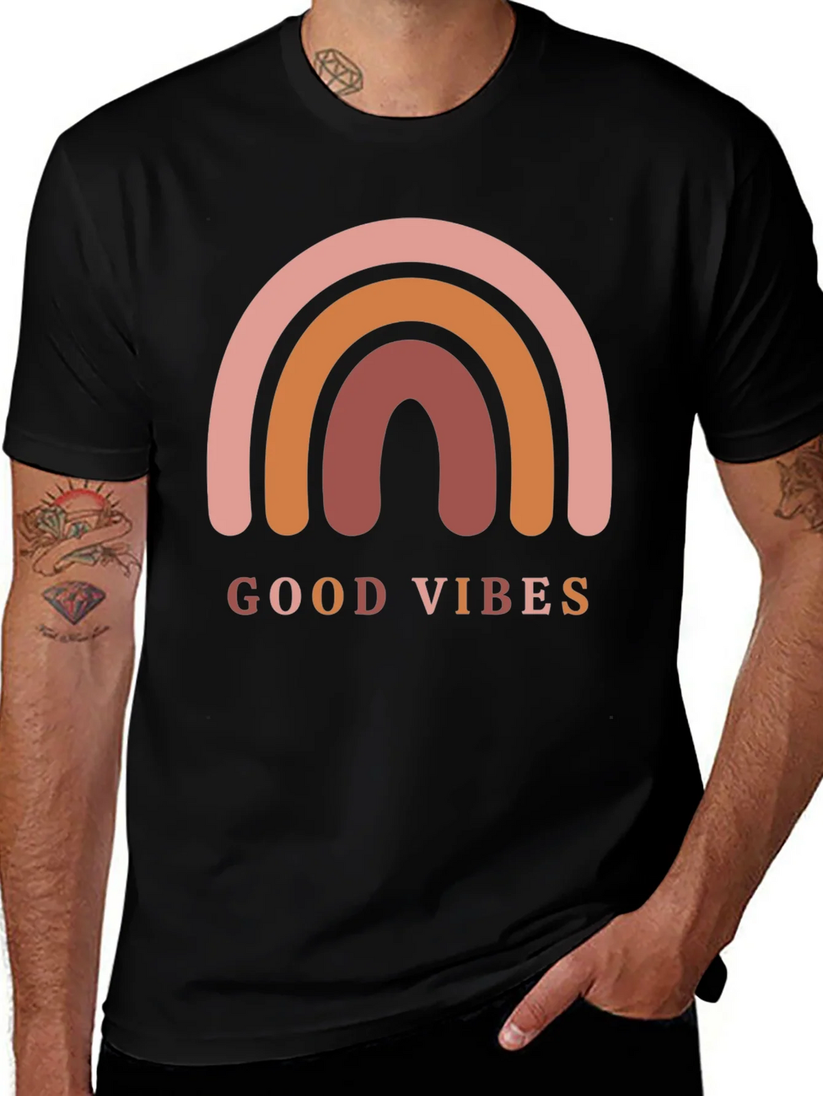 Good Vibes Rainbow Graphic Tee product image 1