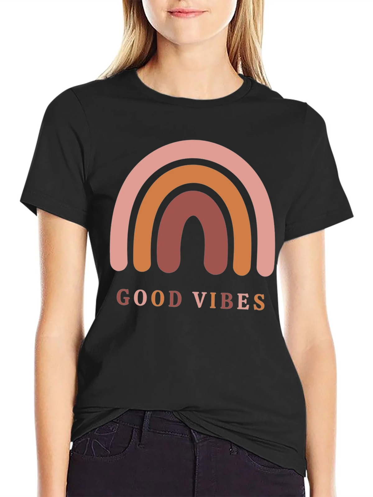 Good Vibes Rainbow Graphic Tee product image 2