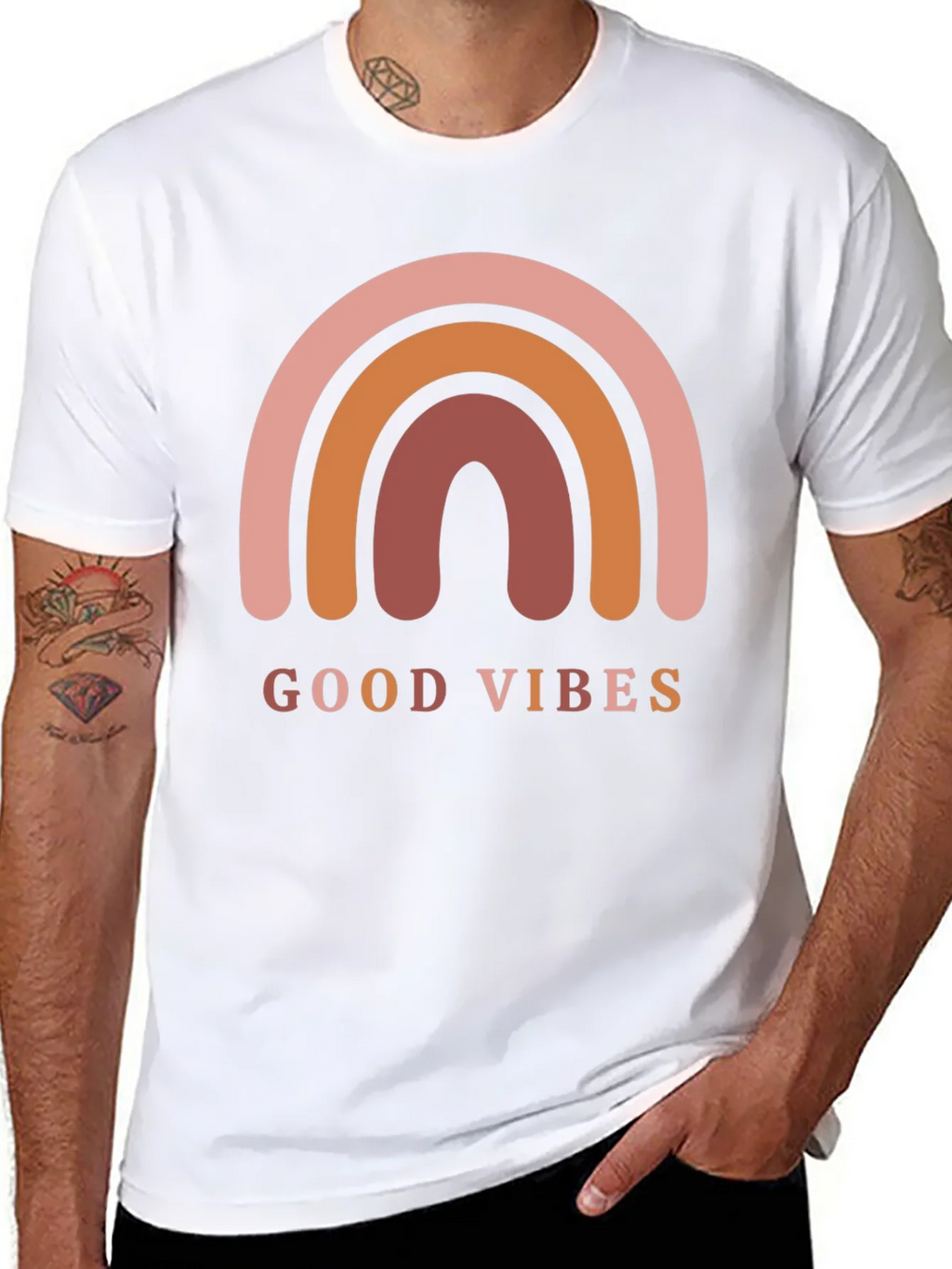 Good Vibes Rainbow Graphic Tee product image 7