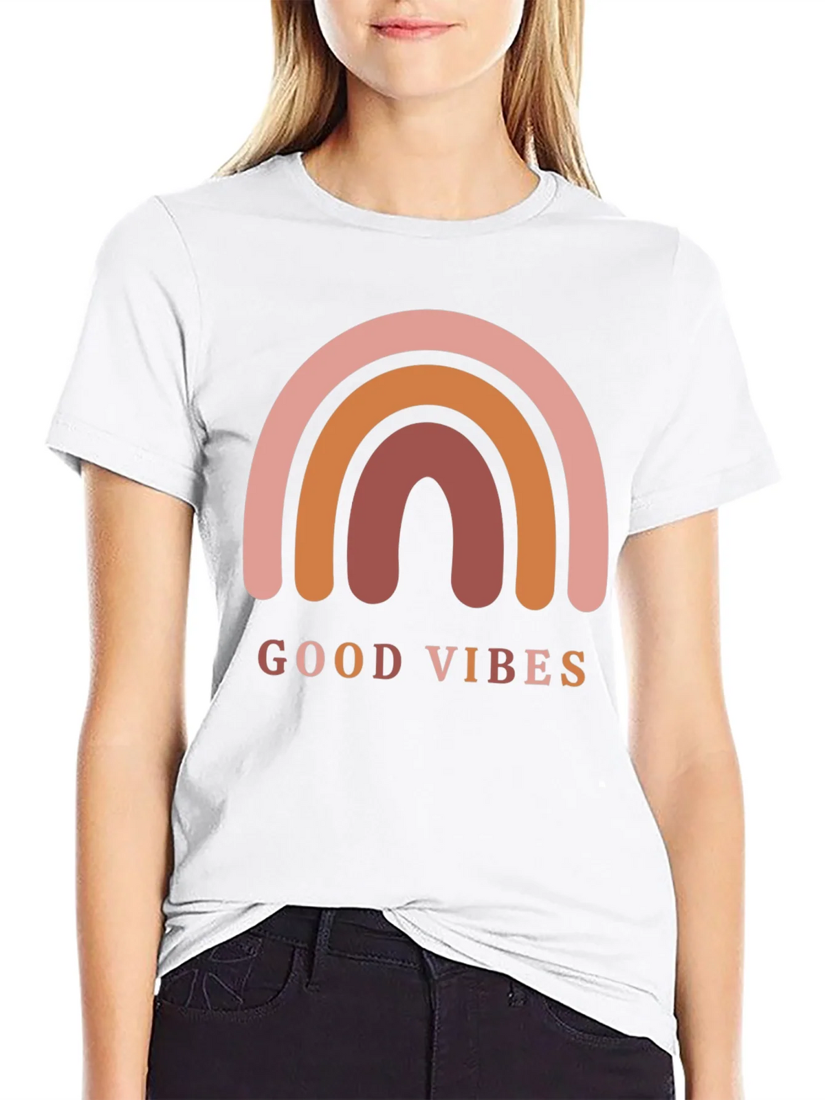 Good Vibes Rainbow Graphic Tee product image 8