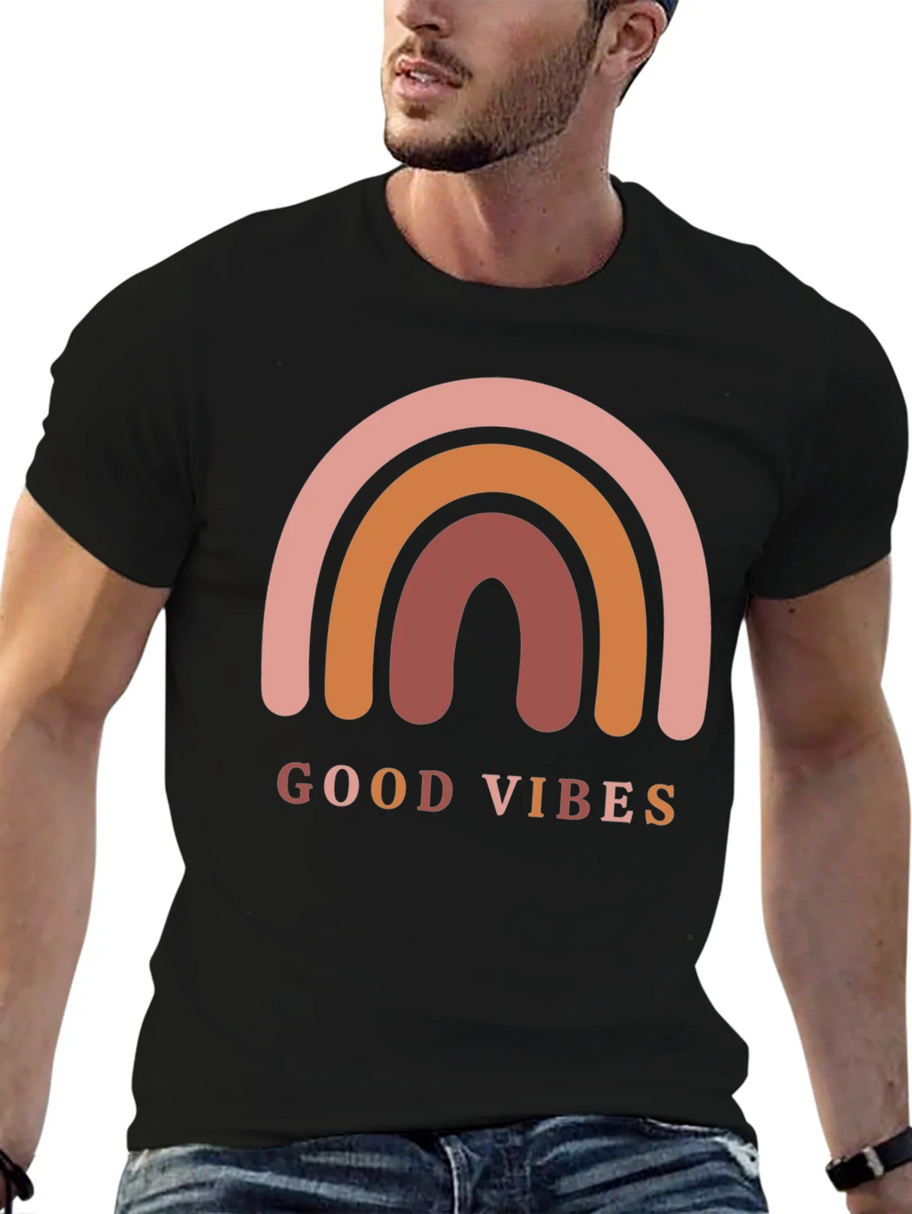 Good Vibes Rainbow Graphic Tee product image 6