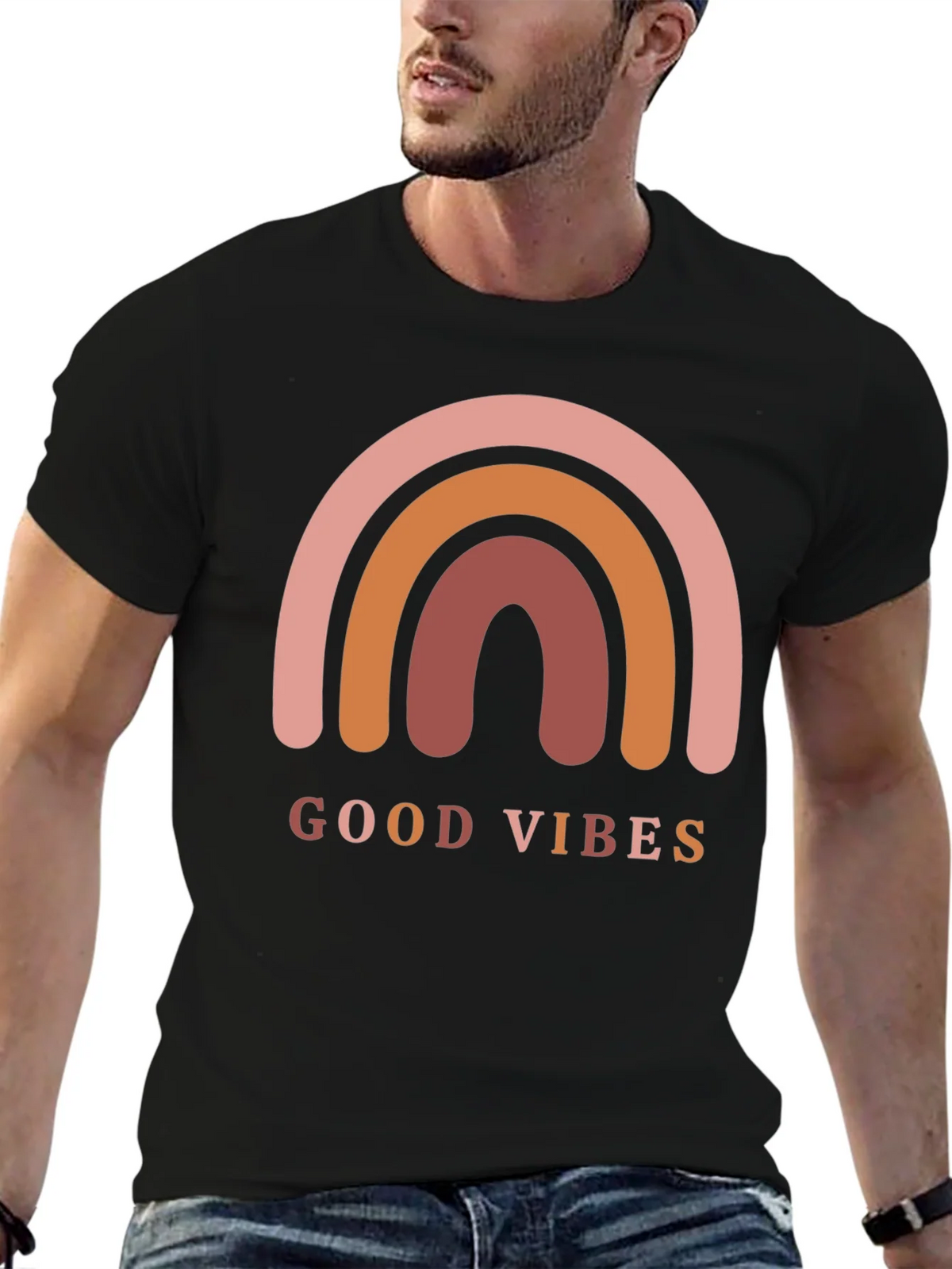 Good Vibes Rainbow Graphic Tee product image 6