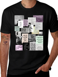 Inspirational Quote Collage T-Shirt - Black product image 1