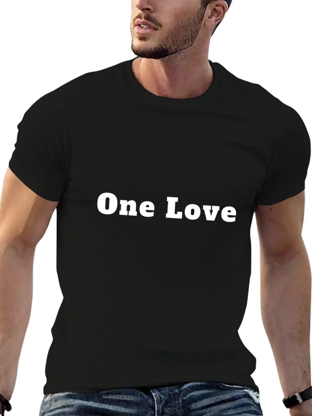 One Love Graphic Tee - Black Casual T-Shirt product image 6