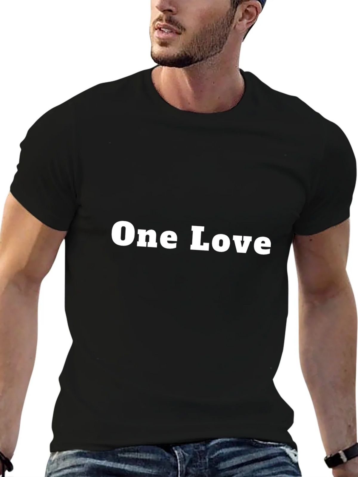 One Love Graphic Tee - Black Casual T-Shirt product image 6