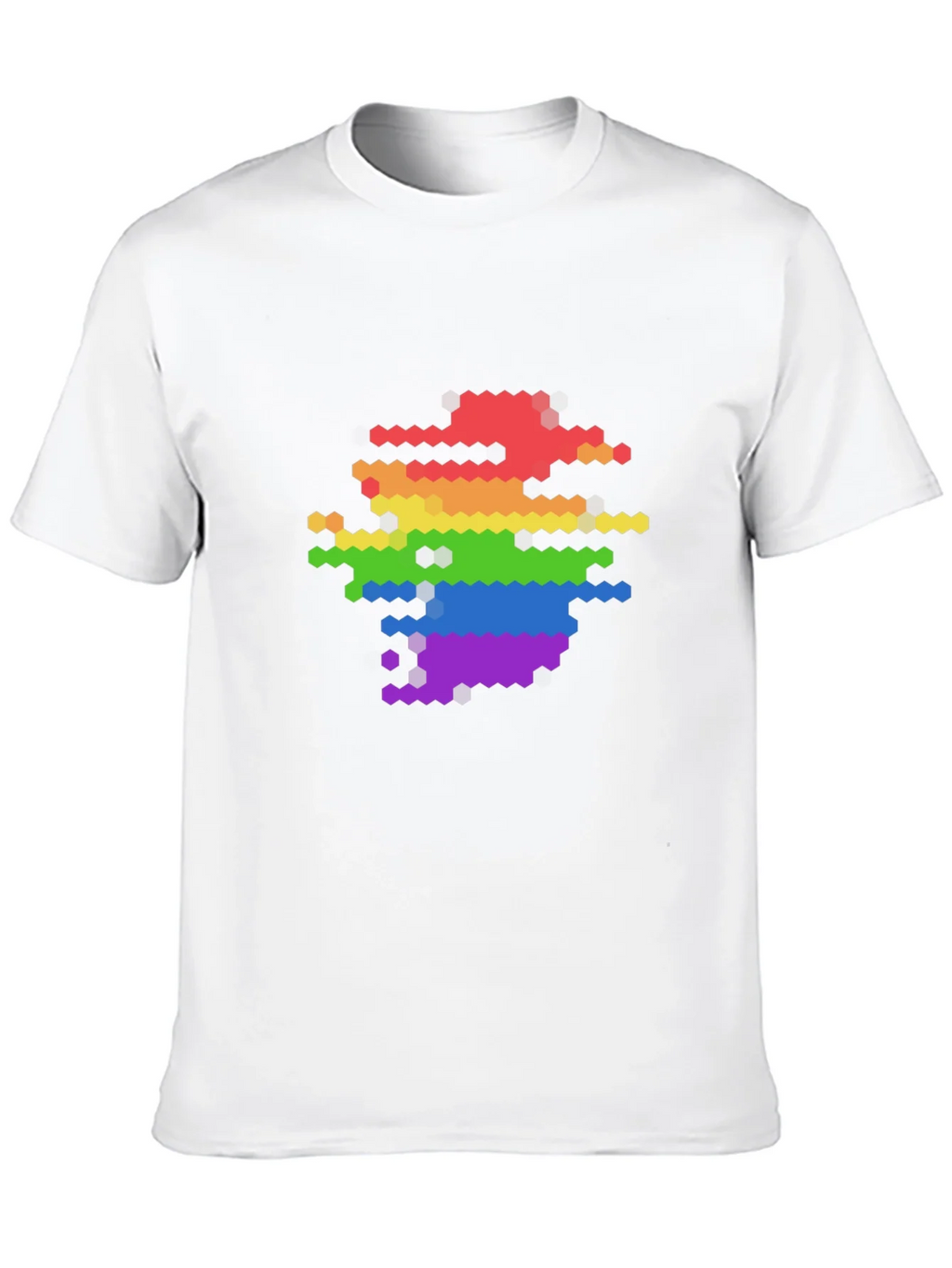 Pixel Rainbow Graphic Tee - Modern LGBTQ+ Pride Shirt product image 12