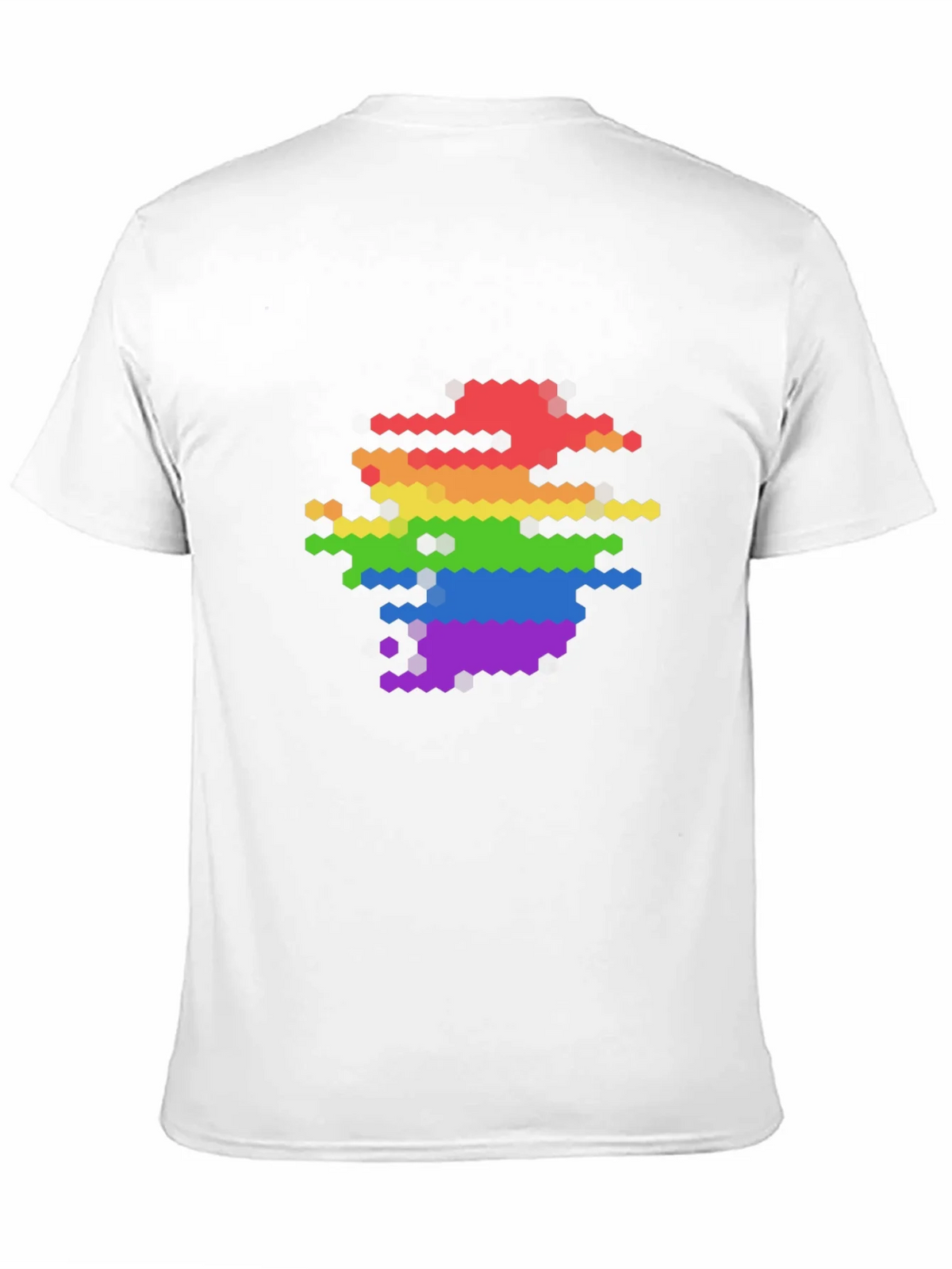 Pixel Rainbow Graphic Tee - Modern LGBTQ+ Pride Shirt product image 2