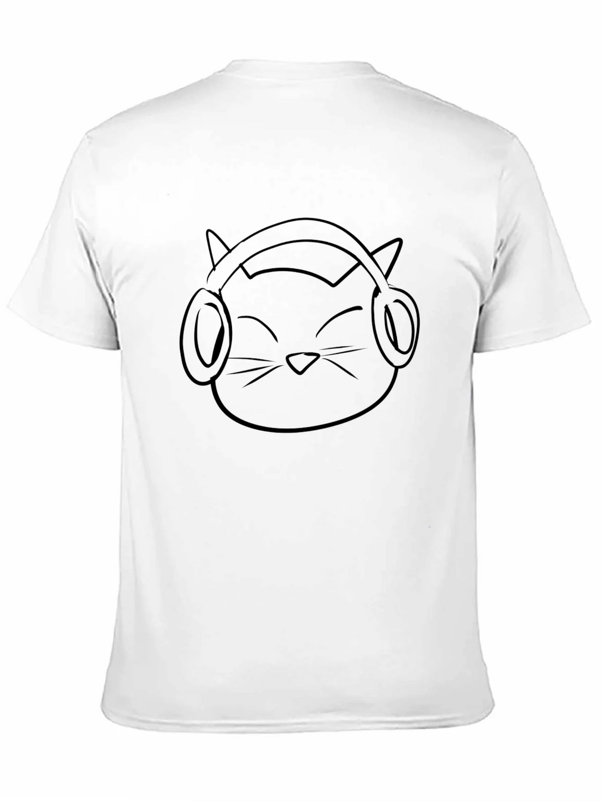 Cool Cat DJ Graphic Tee - Black Cotton T-Shirt product image 10